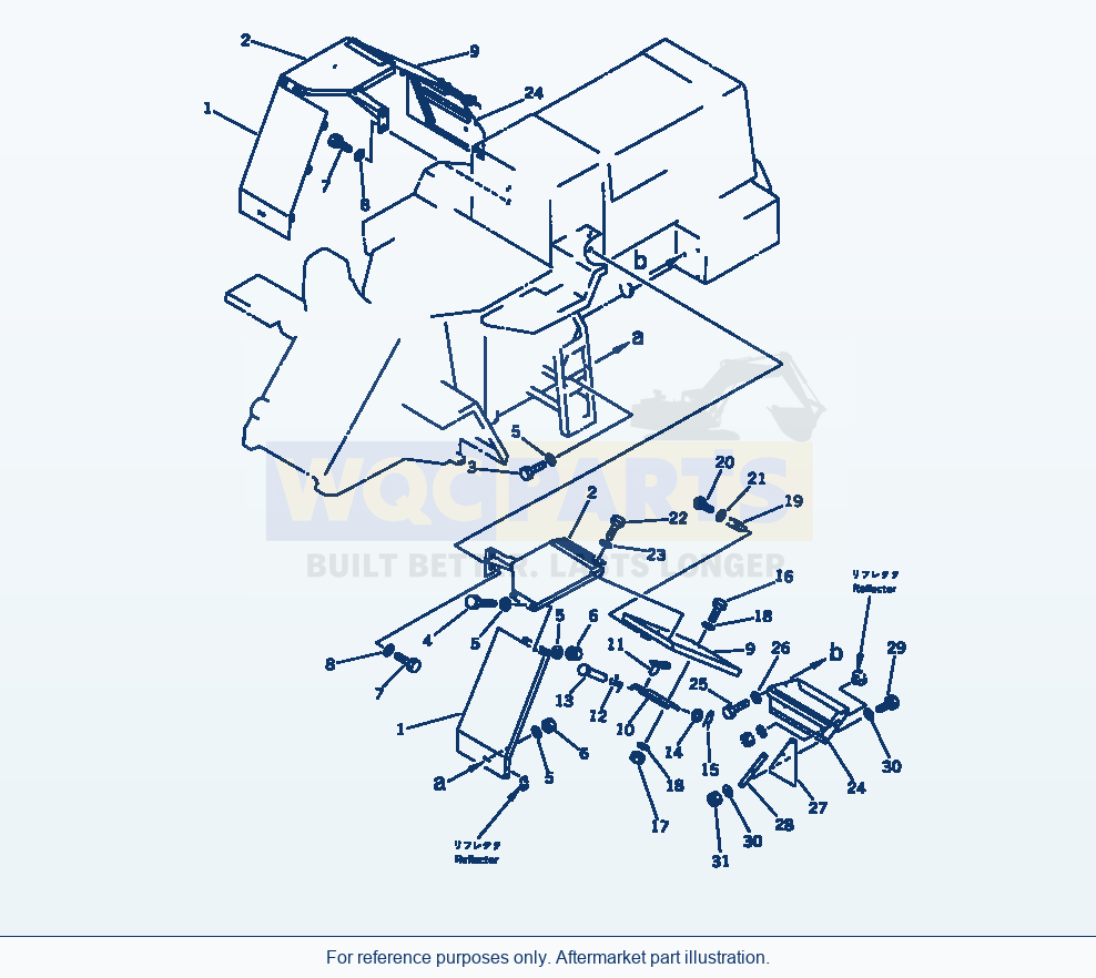 Komatsu WA320-1 Full Fender (Abe Spec.)(#10001-19999) parts diagram