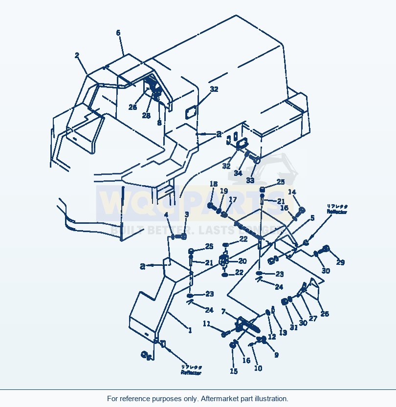 Komatsu WA320-1 Full Fender (Abe Spec.)(#20001-) parts diagram