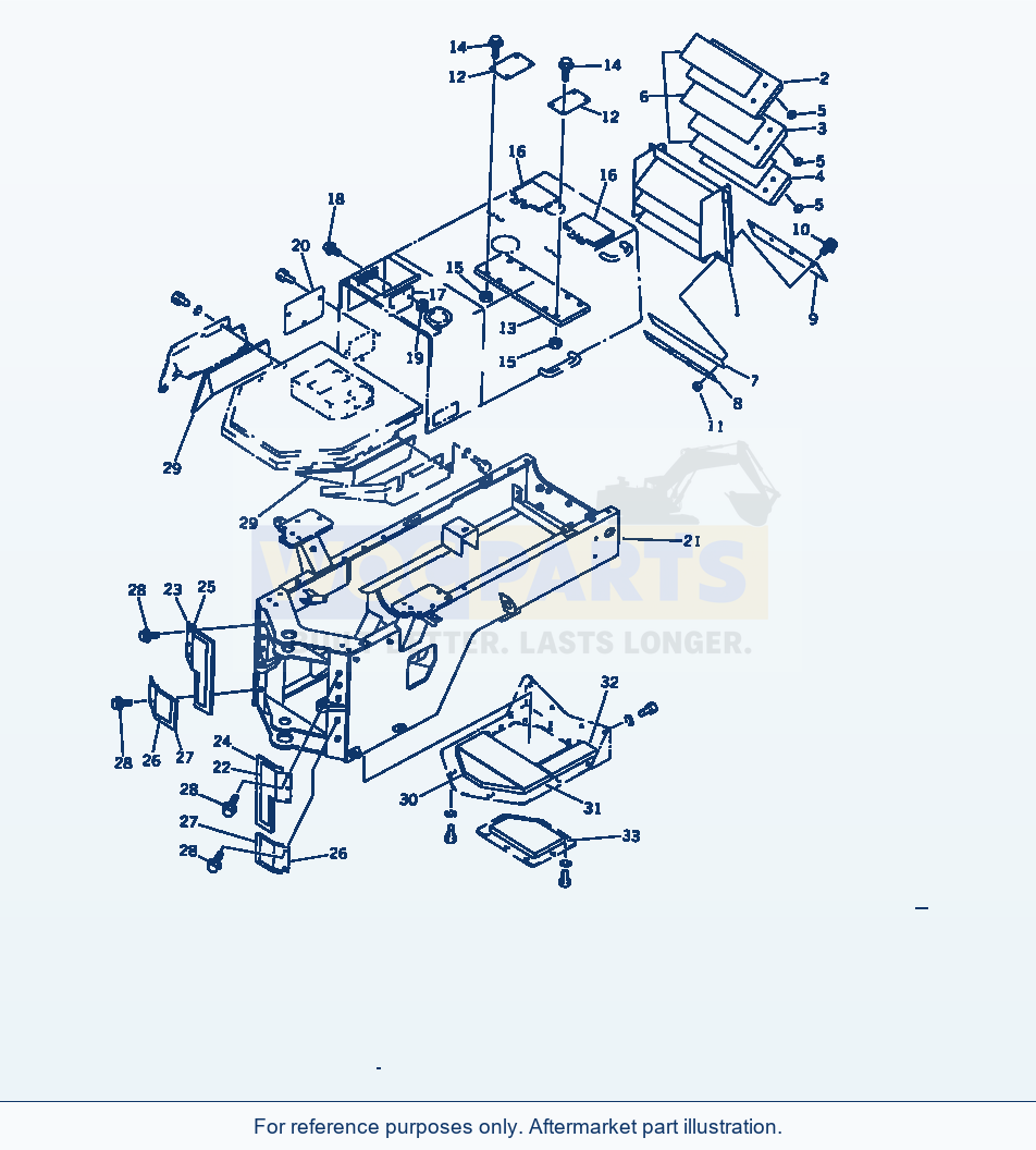 Komatsu WA320-1 Noise Abatement Serial 10001-UP parts diagram