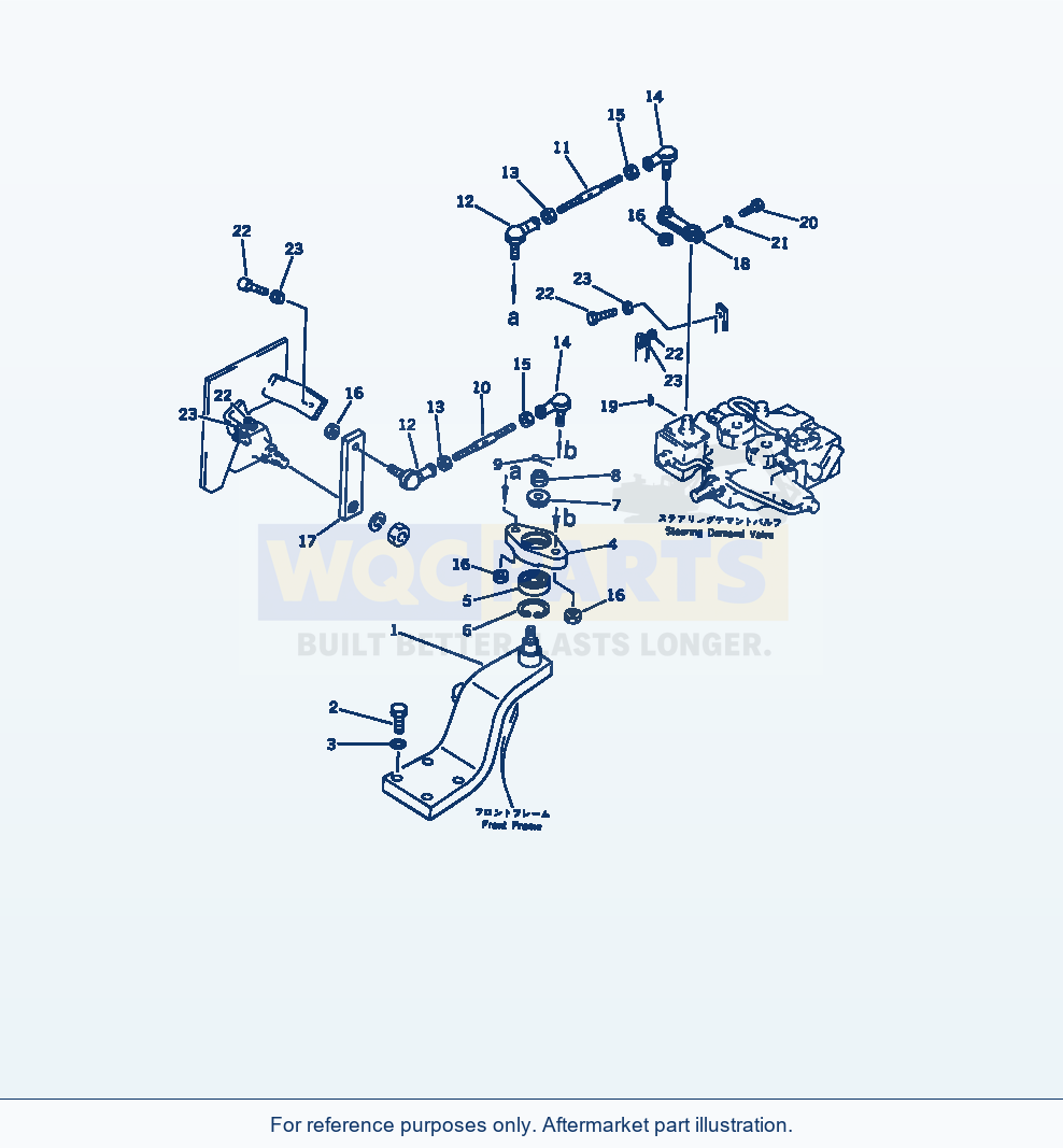 Komatsu WA320-1 Steering Linkage (Tbg/Abe Spec.)(#10001-19999) parts diagram