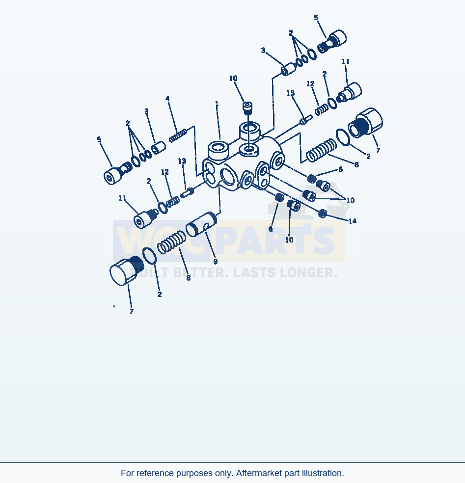 Komatsu WA320-1 Cushion Valve(#20001-) Serial 10001-UP parts diagram