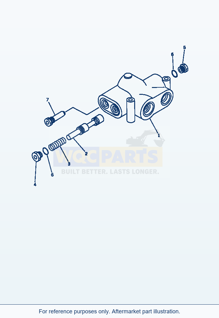 Komatsu WA320-1 Priority Valve(#20001-) Serial 10001-UP parts diagram