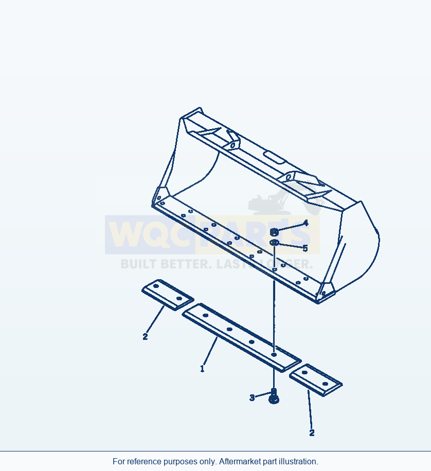 Komatsu WA320-1 Cutting Edge Serial 10001-UP parts diagram