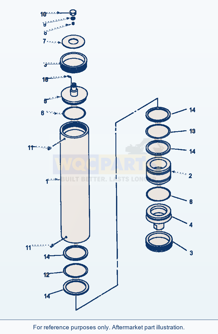 Komatsu WA320-1LC Accumulator parts diagram