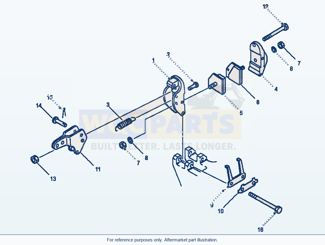 Komatsu WA320-1LC Parking Brake parts diagram