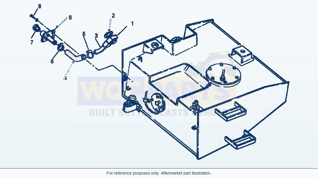 Komatsu WA320-1LC Engine Oil Drain parts diagram