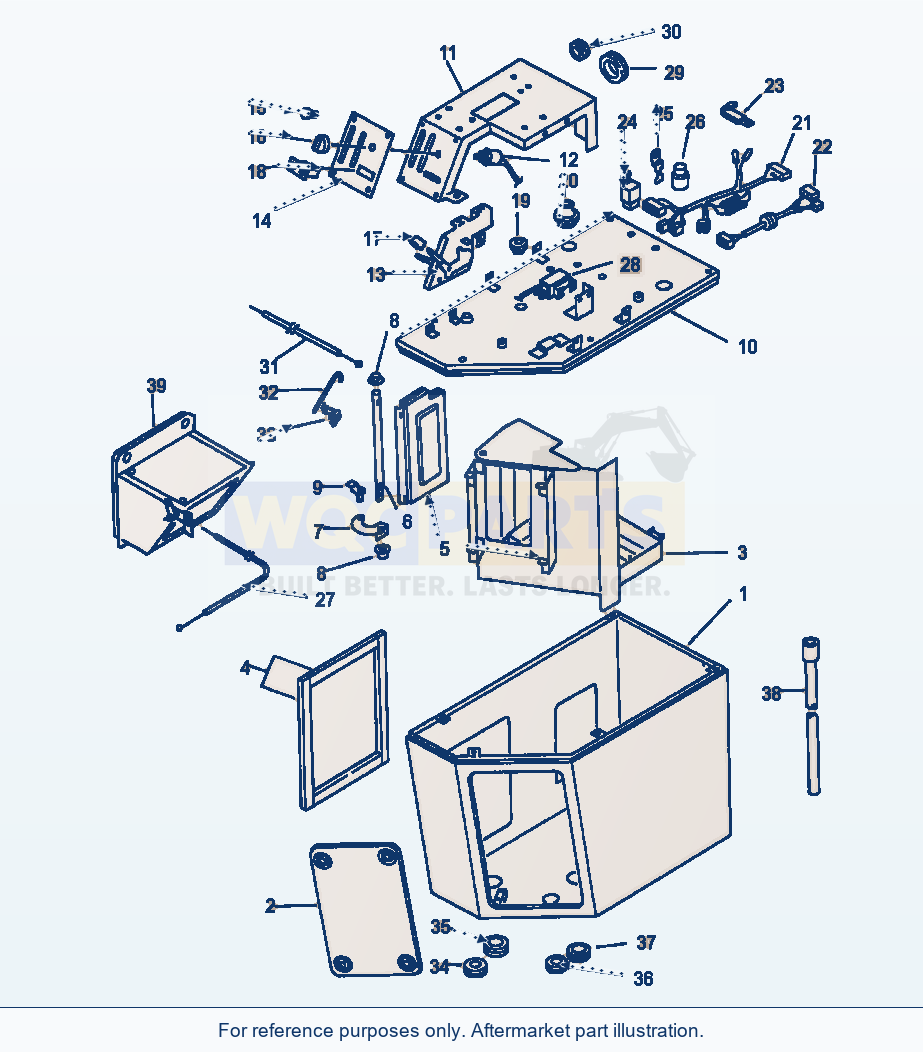 Komatsu WA320-1LC Air Conditioner Unit (Controls And Panel) parts diagram