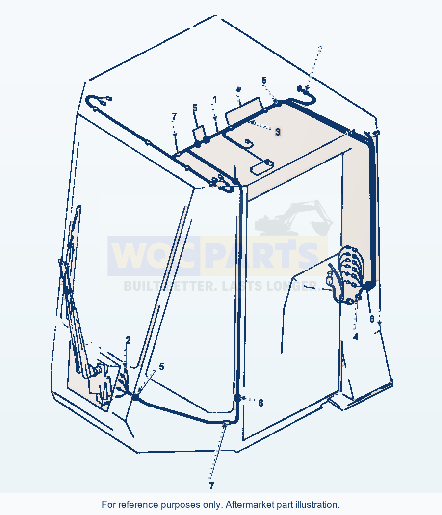Komatsu WA320-1LC Electrical System (Rops Cab) parts diagram
