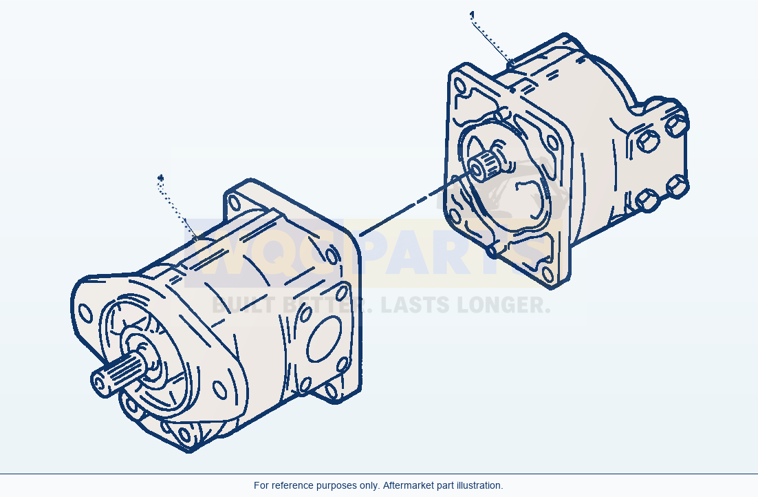 Komatsu WA320-1LC Hydraulic Pump (Lift, Dump, And Steering) parts diagram