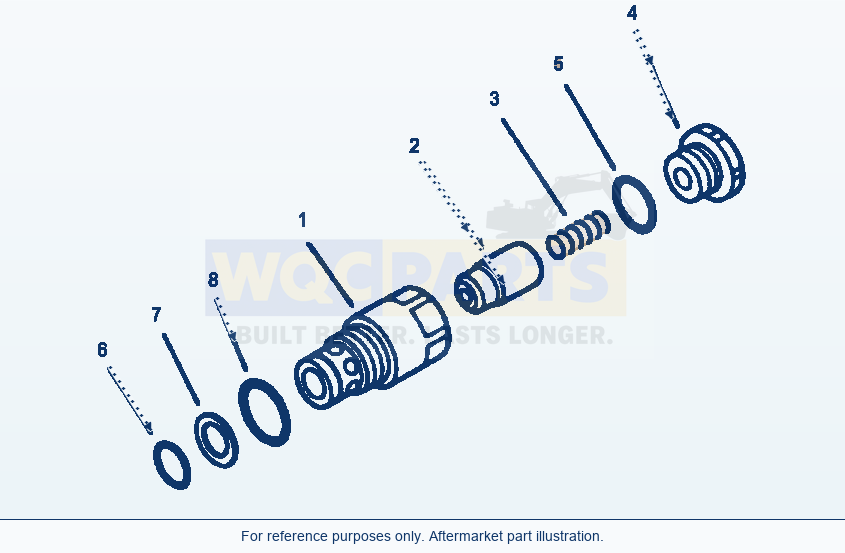 Komatsu WA320-1LC Suction Valve parts diagram