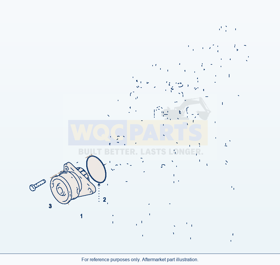 Komatsu WA320-3 Water Pump parts diagram