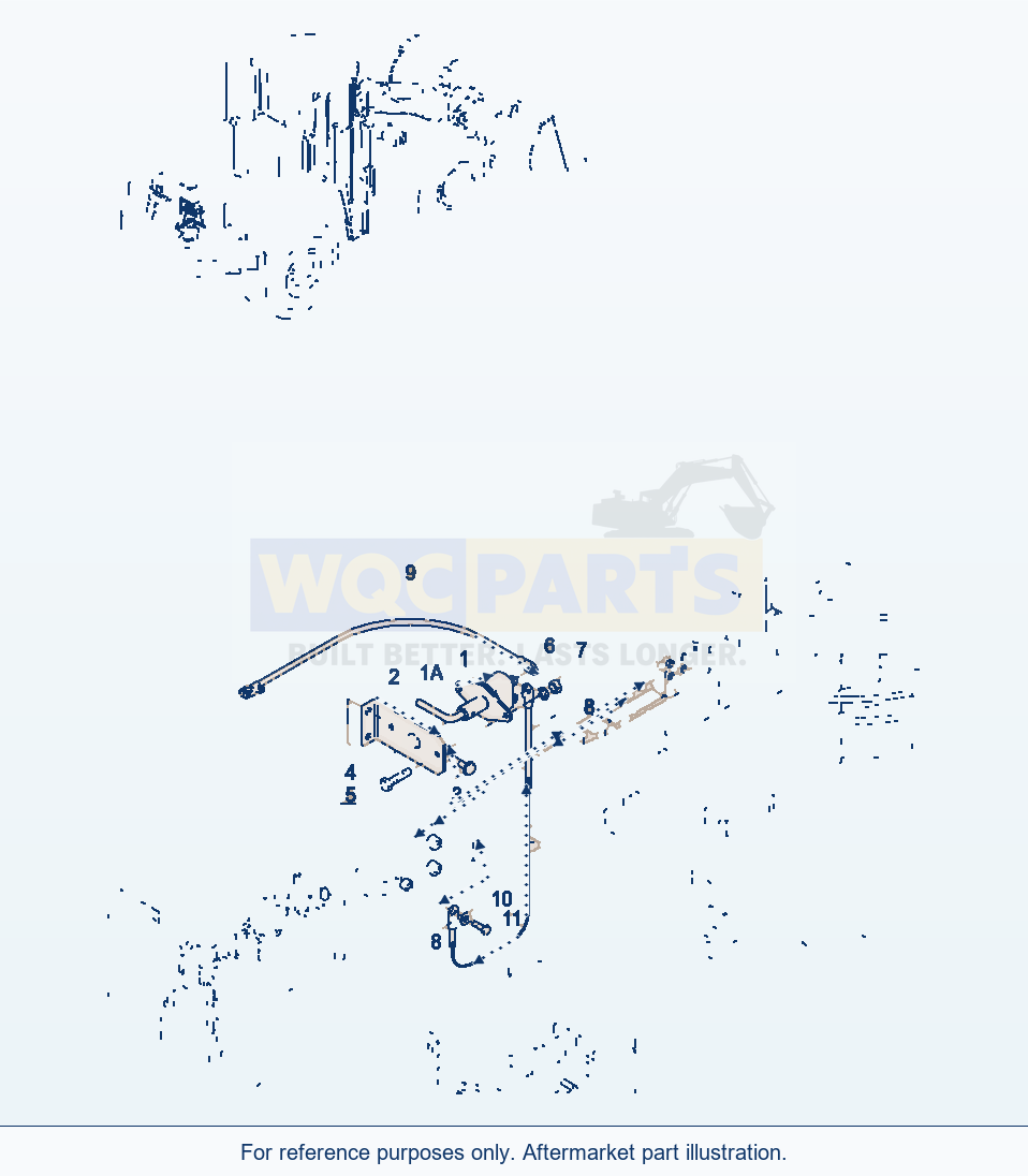 Komatsu WA320-3 Battery Main Switch parts diagram