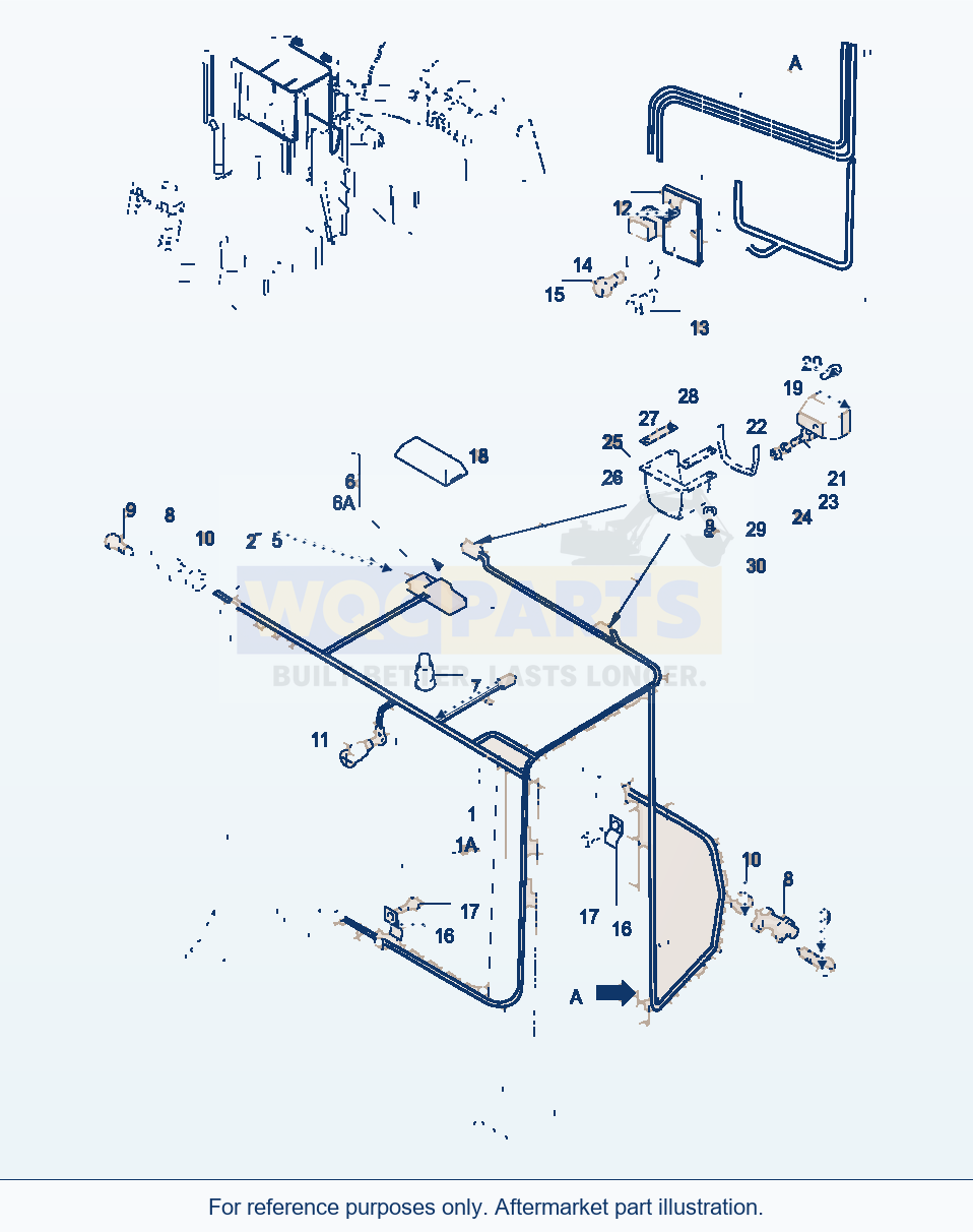Komatsu WA320-3 Electric System, Safety Cabin parts diagram