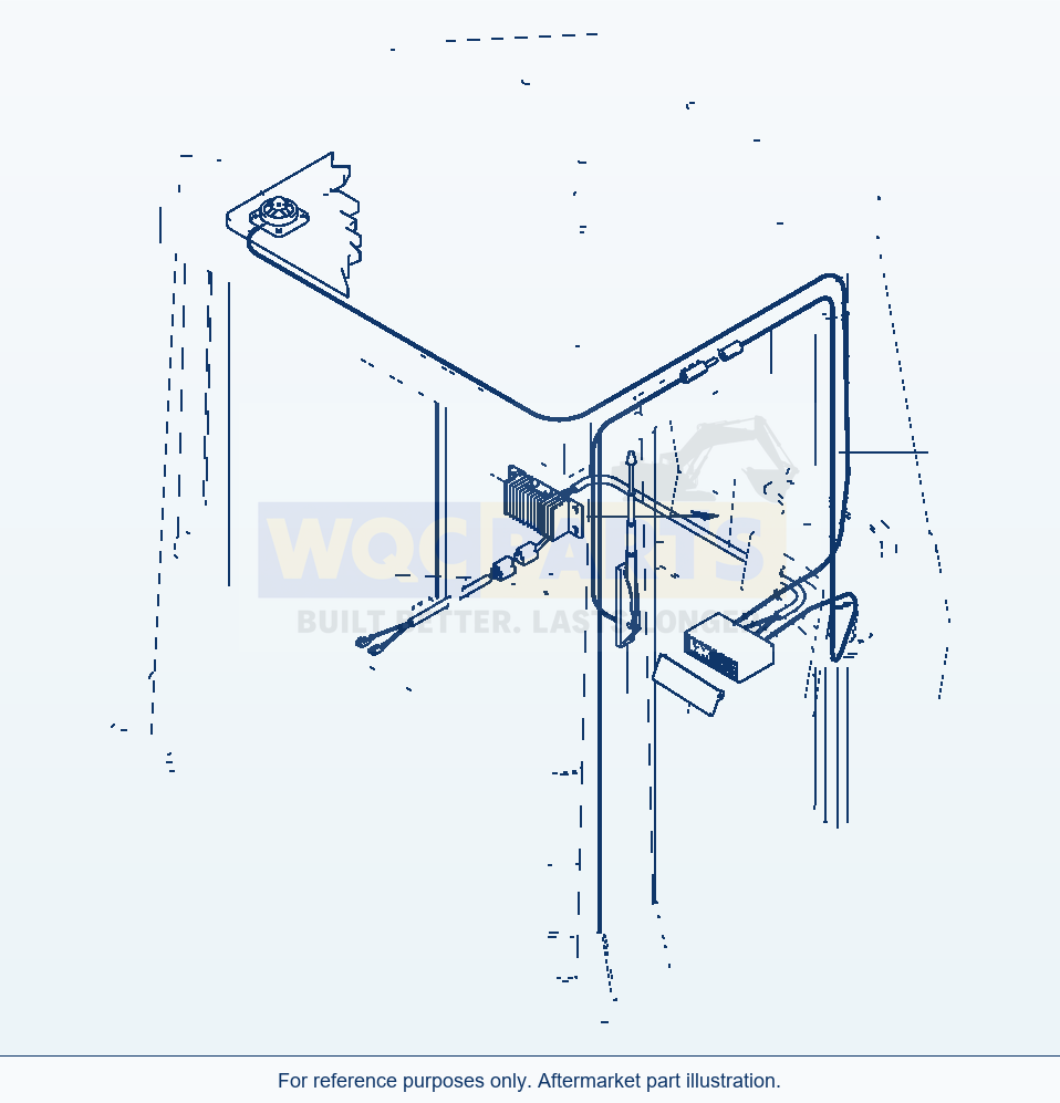 Komatsu WA320-3 Radio parts diagram