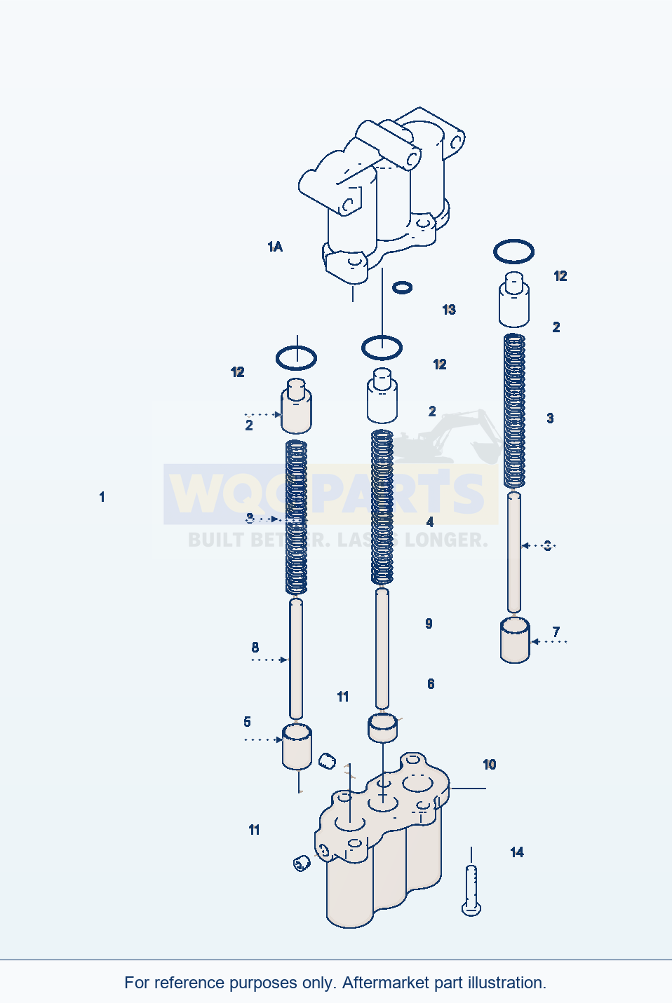 Komatsu WA320-3 Pressure Redulating Valve parts diagram