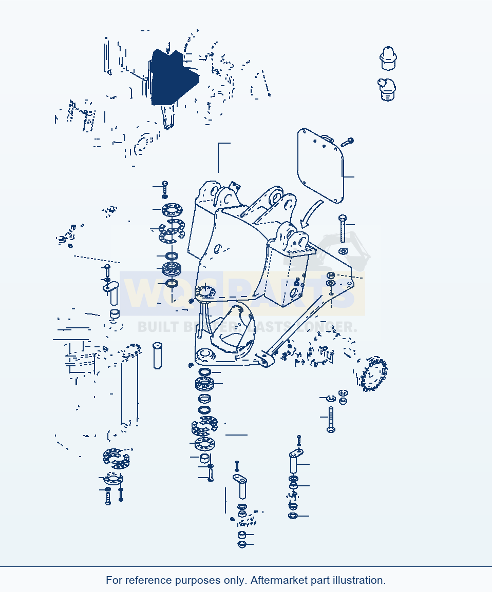 Komatsu WA320-3 Front Frame (Gj2K0332) parts diagram