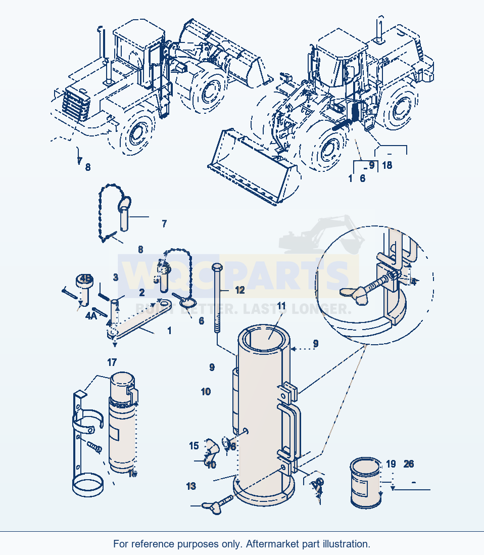 Komatsu WA320-3 Tools And Accessory, Execution I parts diagram