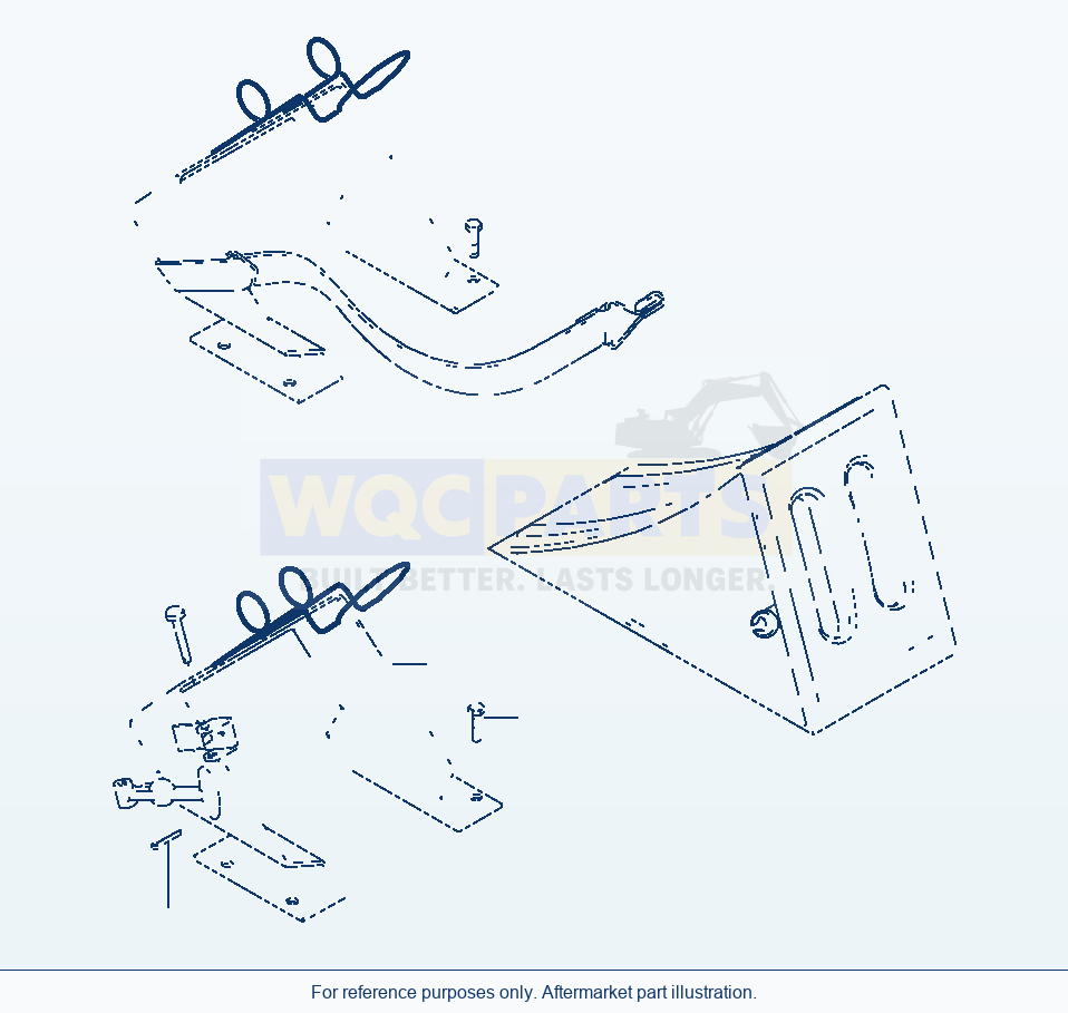 Komatsu WA320-3 Wedge And Attachement (Gj2K1970) parts diagram