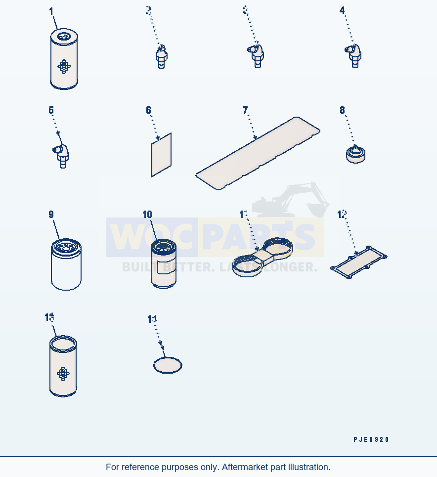 Komatsu WA320-3 Spare Parts(#54001-) parts diagram