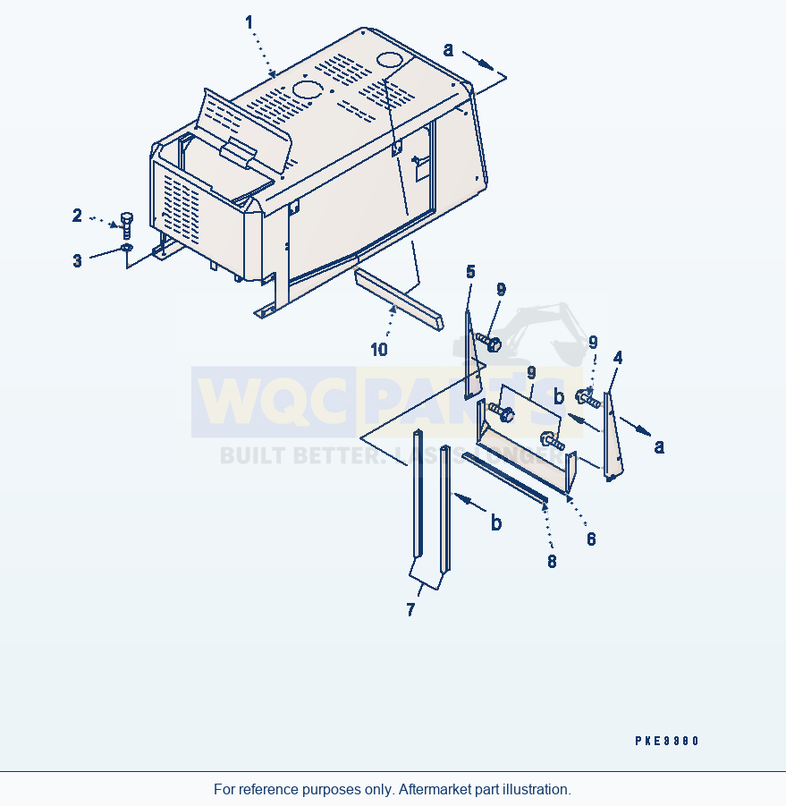 Komatsu WA320-3 Guard — Hood (Engine Hood And Mounting Parts) parts diagram