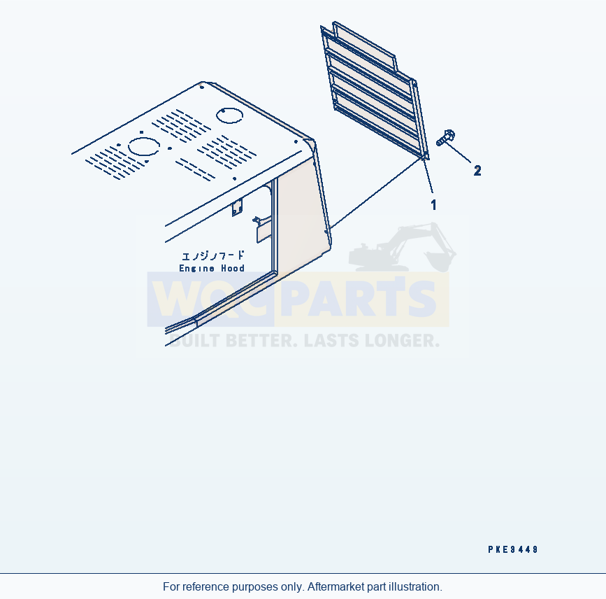 Komatsu WA320-3 Radiator Guard Serial 50001-UP (FOR BOSNIAN parts diagram