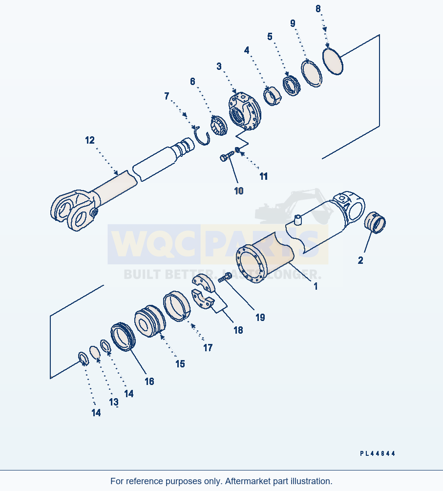 Komatsu WA320-3 Service Kit And Component Parts — Lift Cylinder parts diagram
