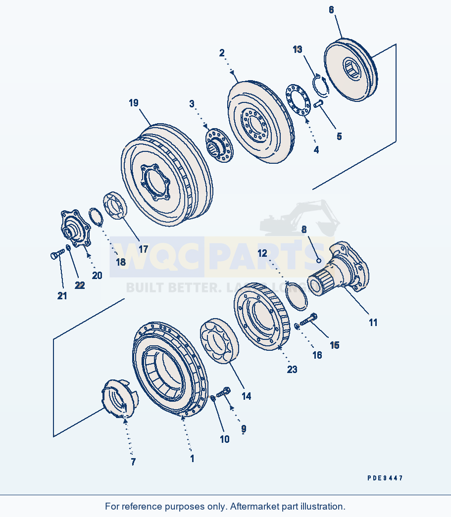 Komatsu WA320-3 Transmission — Torque Converter parts diagram