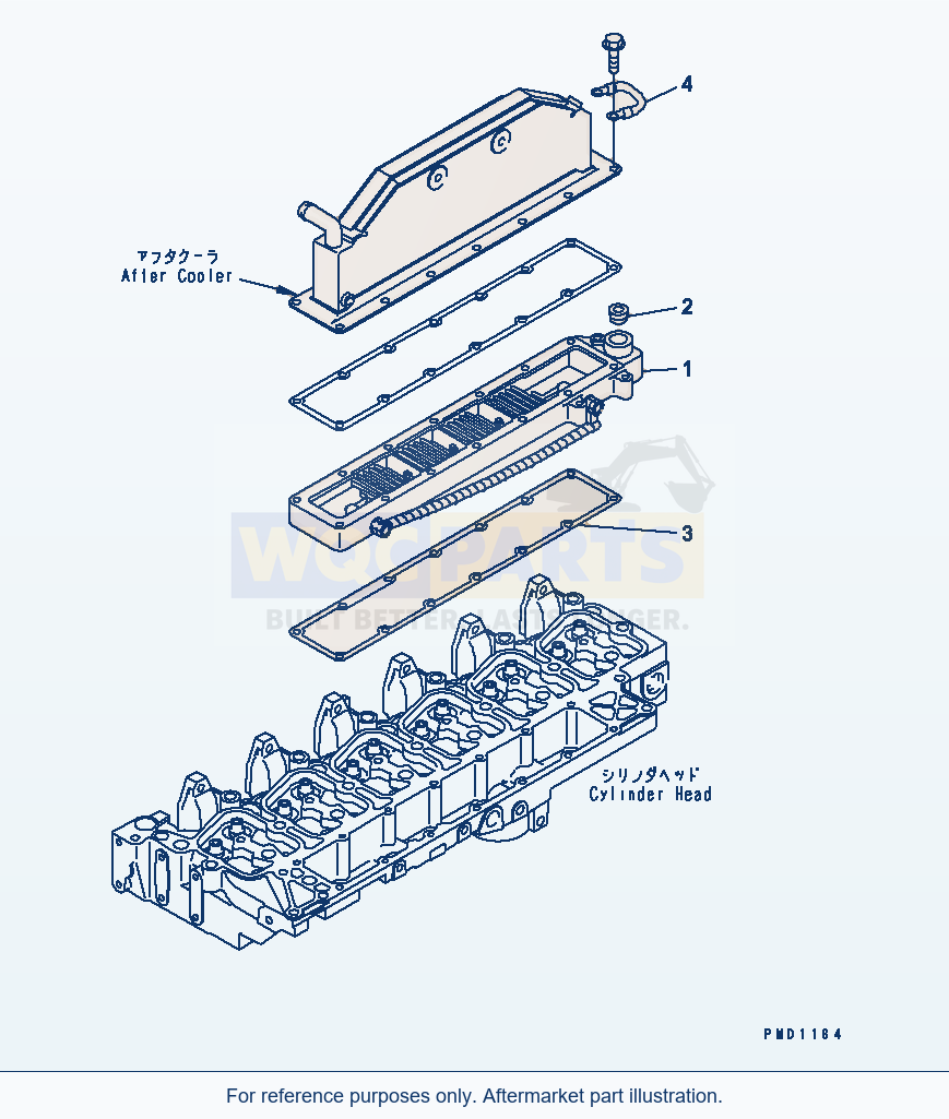 Komatsu WA320-3 Air Intake Heater(#26200467-) parts diagram