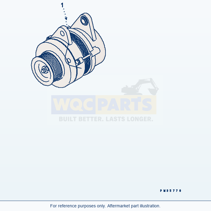 Komatsu WA320-3 Alternator (35A Shield)(#26200912-26239361) parts diagram