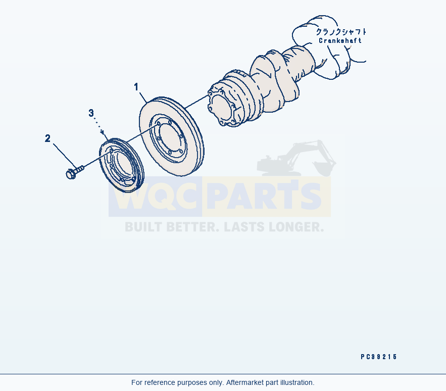 Komatsu WA320-3 Damper(#15614-) Serial 53001-UP parts diagram