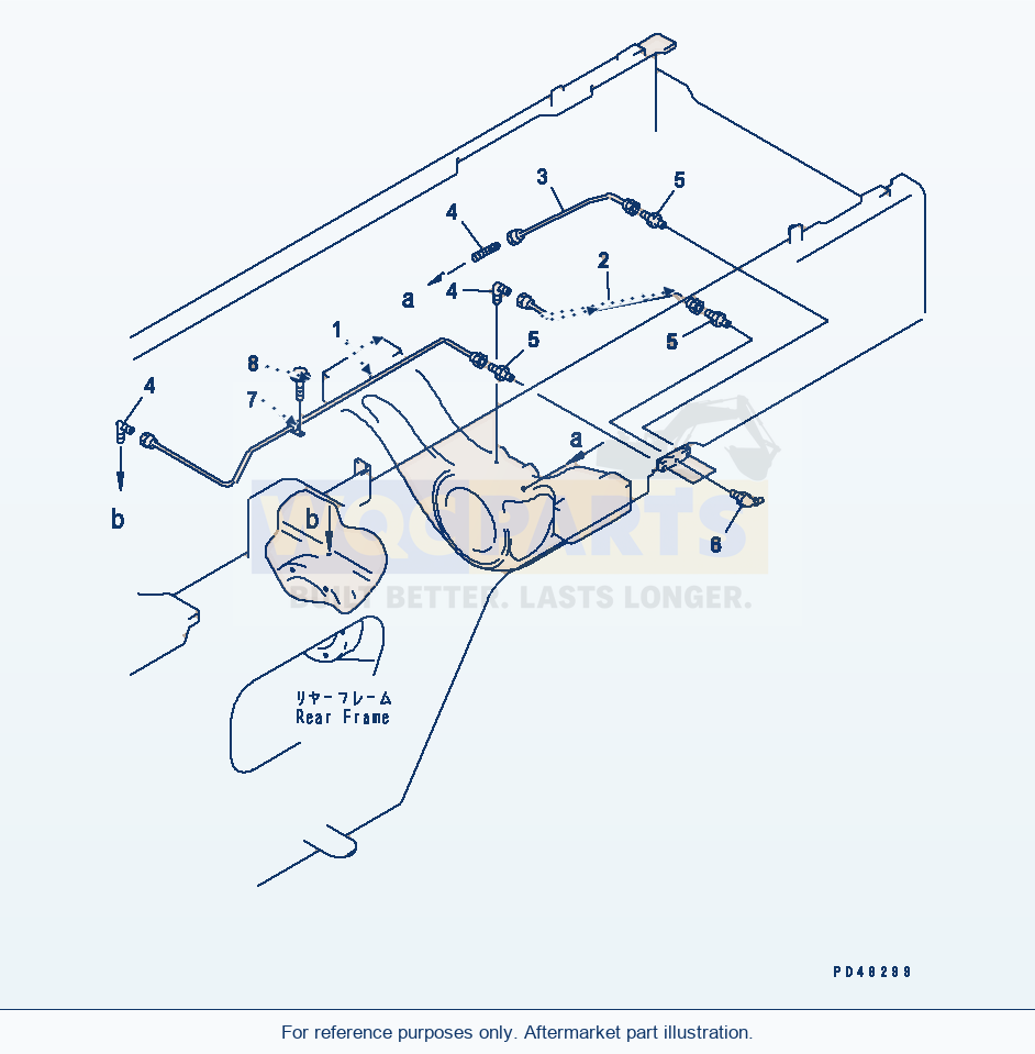 Komatsu WA320-3 Lubricator (Rear Axle Support)(#50001-) parts diagram