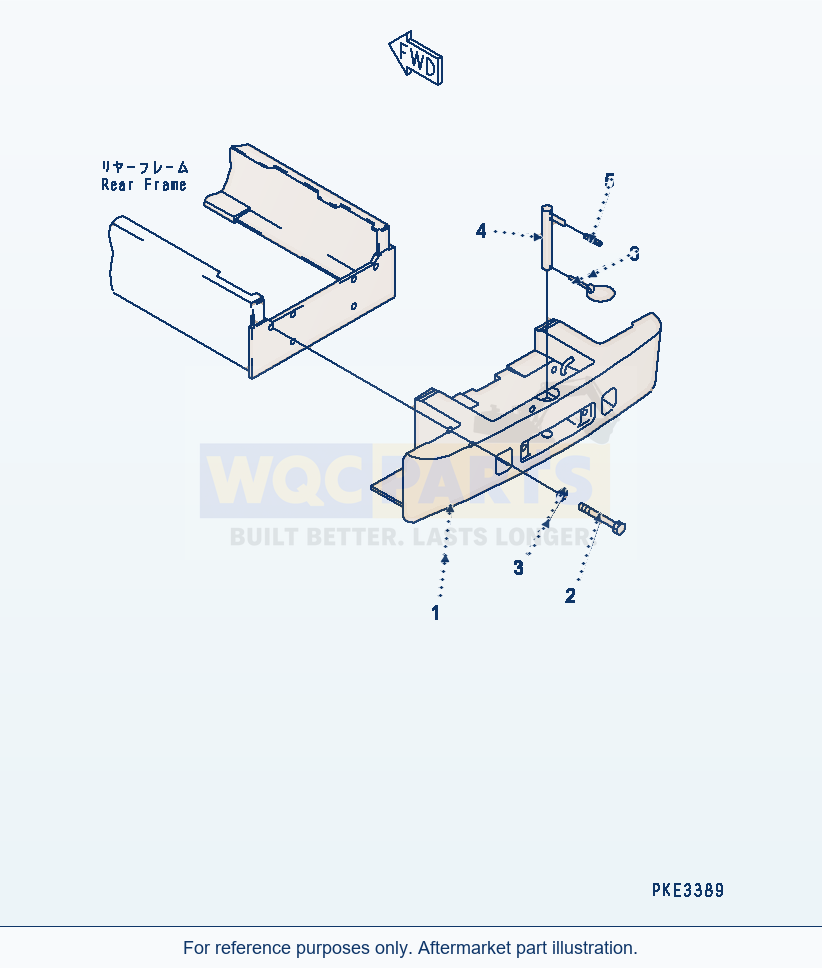 Komatsu WA320-3 Counter Weight Serial 50001-UP (FOR CHINA) parts diagram