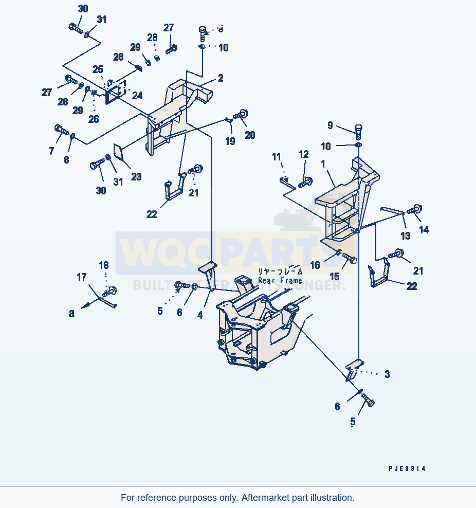 Komatsu WA320-3 Ladder(#54001-) parts diagram
