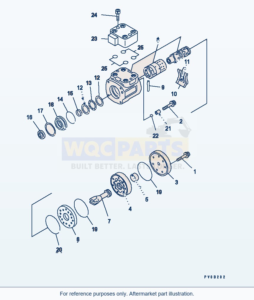Komatsu WA320-3 Steering Valve(#54115-) parts diagram
