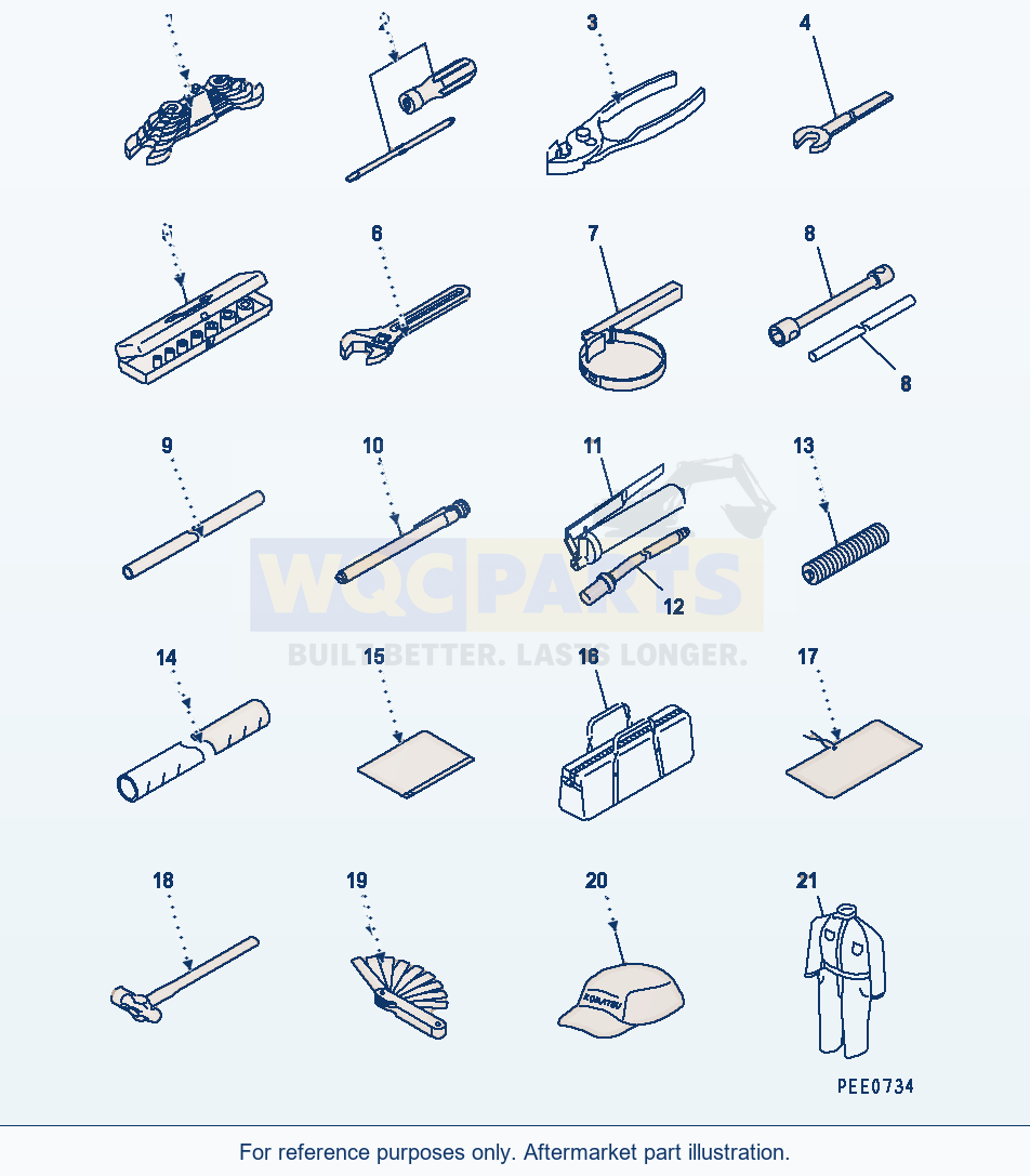 Komatsu WA320-3 Tool(#50001-) parts diagram