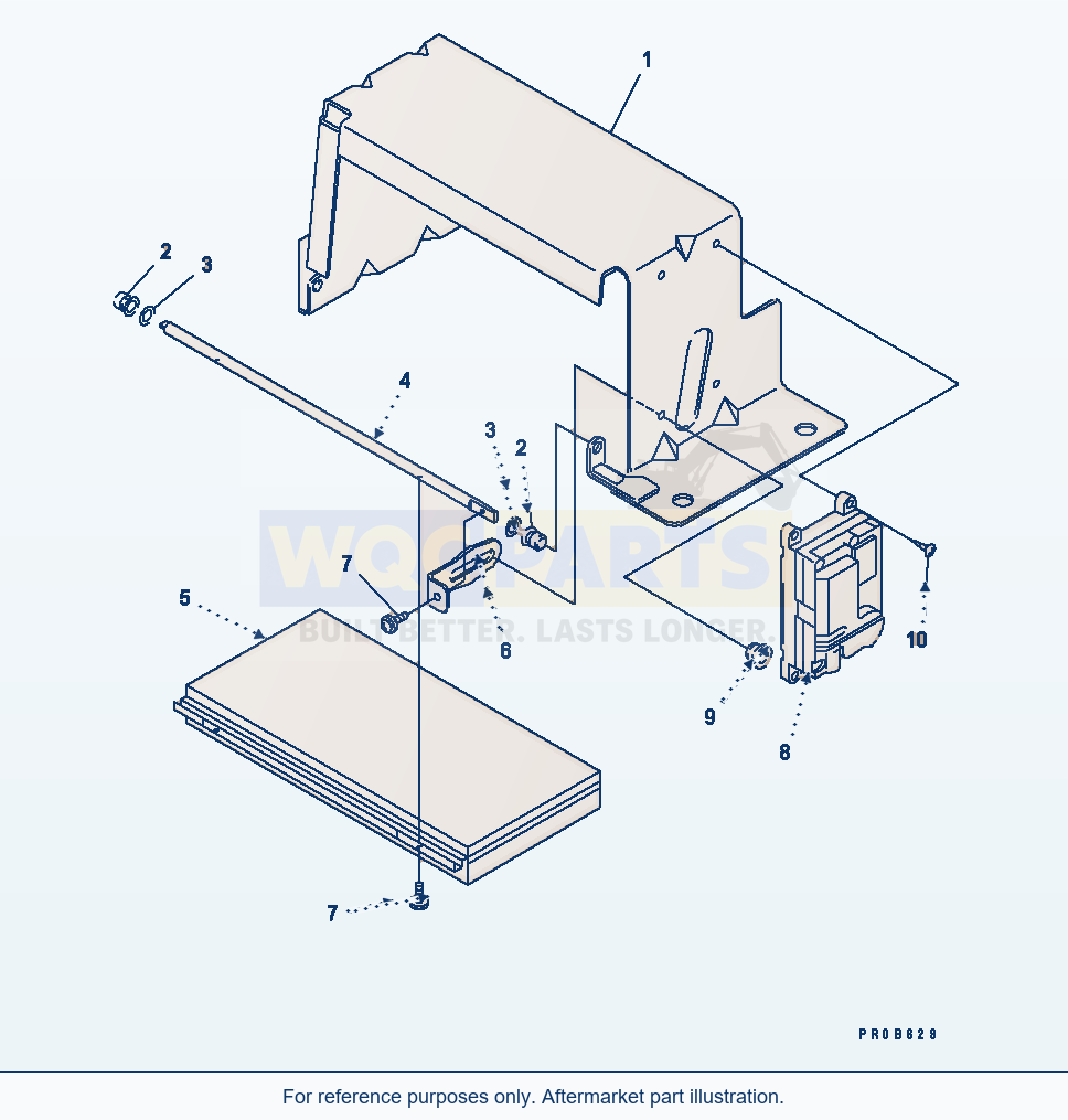 Komatsu WA320-3 Air Conditioner Or Heater (Damper) parts diagram