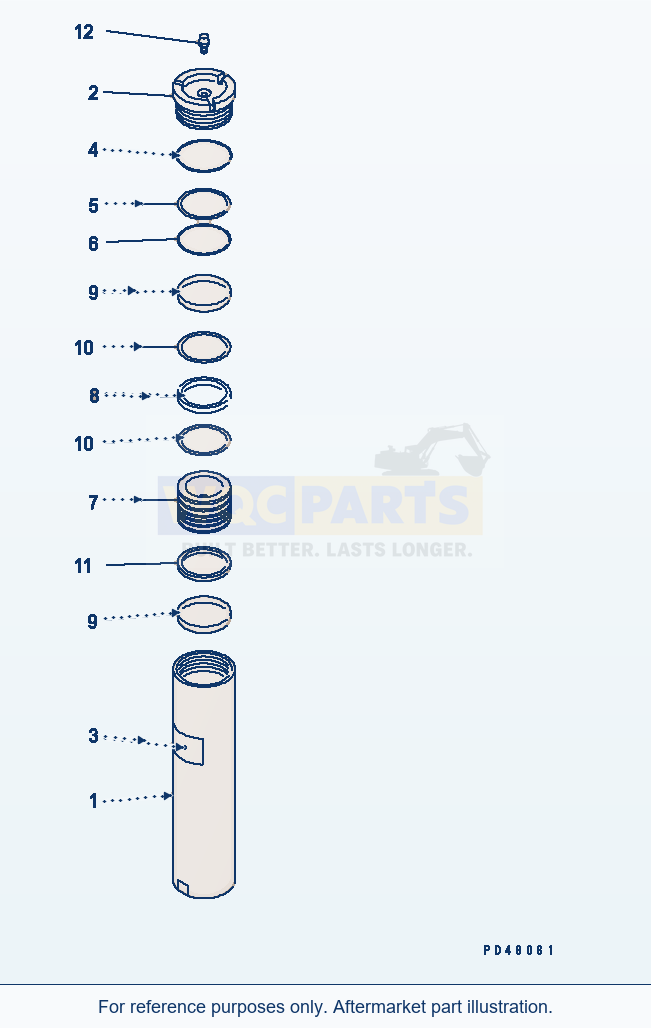 Komatsu WA320-3 Brake Control (Brake Accumulator) parts diagram