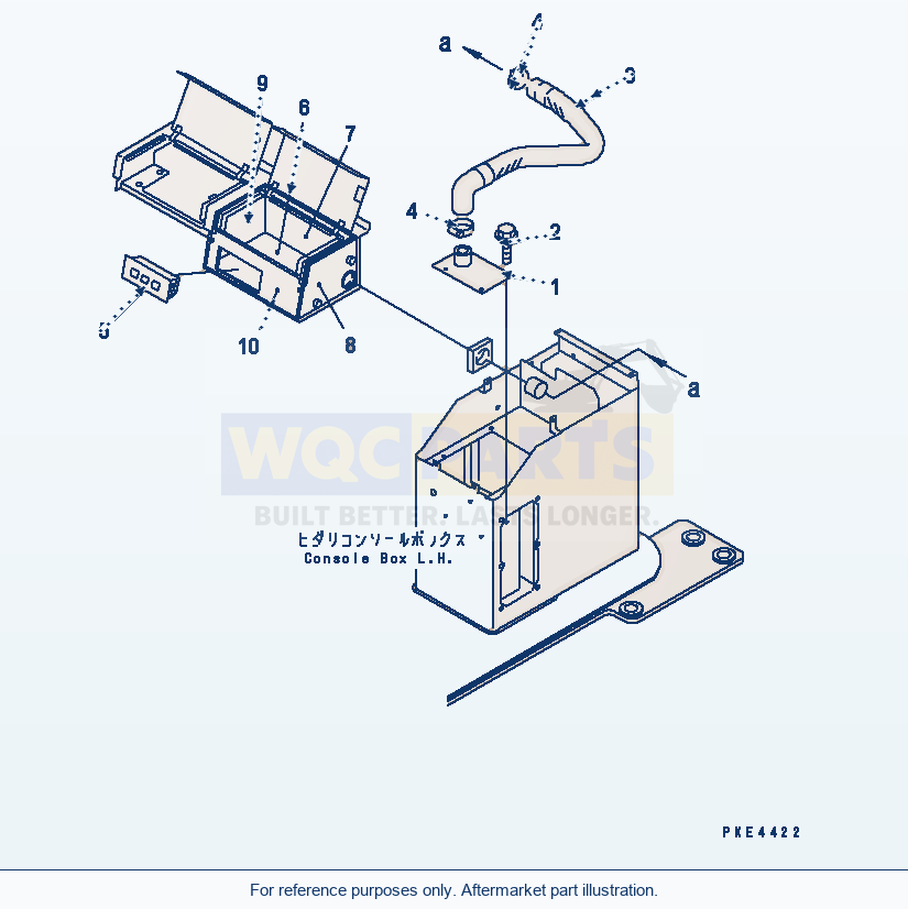 Komatsu WA320-3 Cool And Heater Box parts diagram