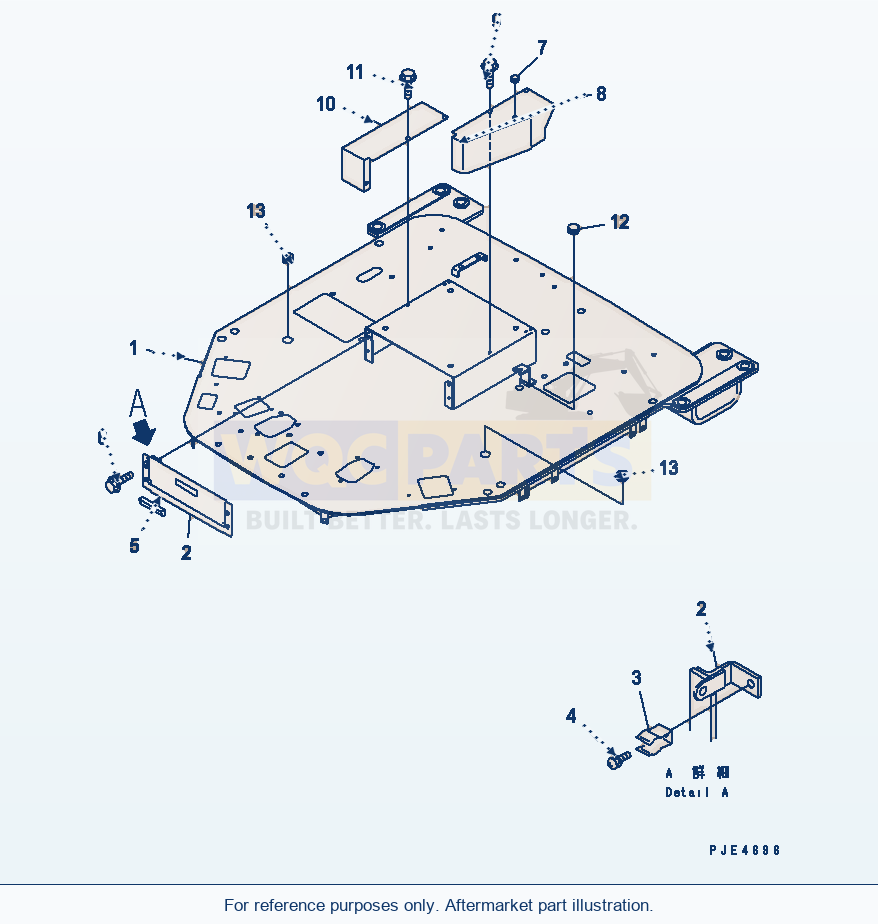 Komatsu WA320-3 Floor (Floor Frame)(#53001-53999) parts diagram