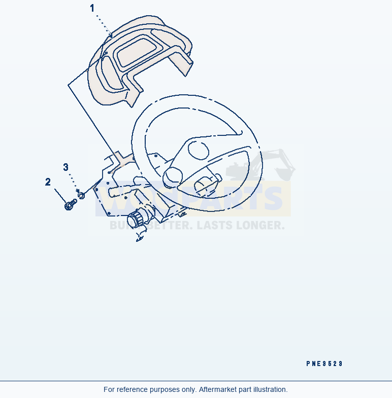 Komatsu WA320-3 Gauge And Sensor (Main Monitor)(#53001-54146) parts diagram