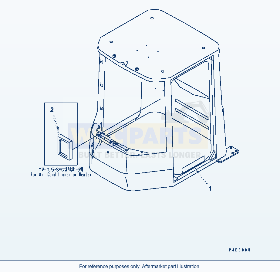 Komatsu WA320-3 Operator'S Cab (Plate Mark) (Soft Cab)(#54001-) parts diagram