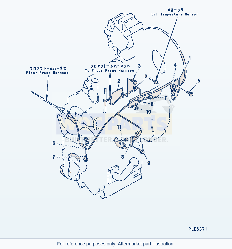 Komatsu WA320-3 Transmission (Electrical System) parts diagram