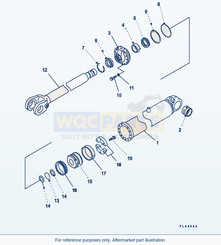 Komatsu WA320-3 Lift Cylinder Serial 50001-UP (FOR CHINA) parts diagram