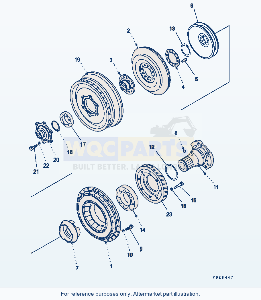 Komatsu WA320-3 Torque Converter Serial 50001-UP (FOR CHINA) parts diagram
