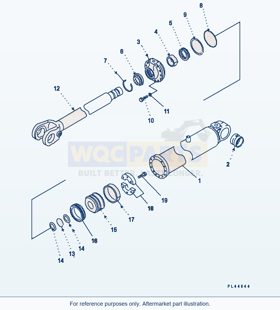 Komatsu WA320-3 Lift Cylinder(#50001-) parts diagram