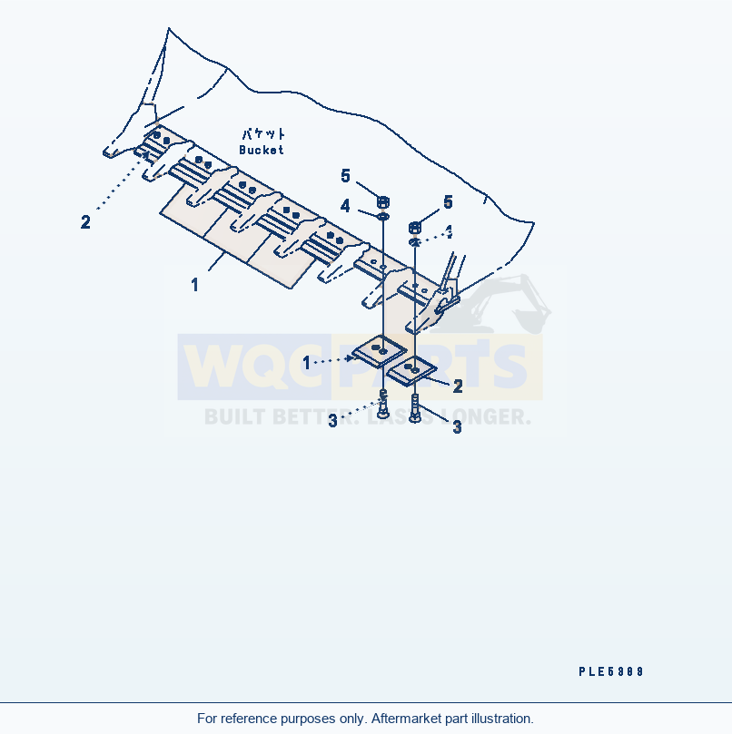 Komatsu WA320-3 Segment Edge parts diagram