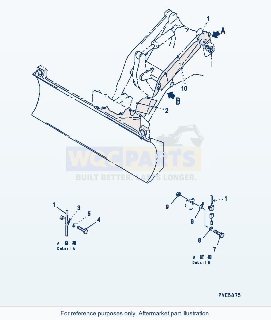 Komatsu WA320-3CS Front Attachment Harness parts diagram