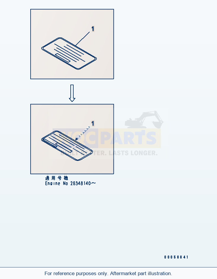 Komatsu WA320-3CS Caution Plate (Japanese-English)(#26260760-) parts diagram