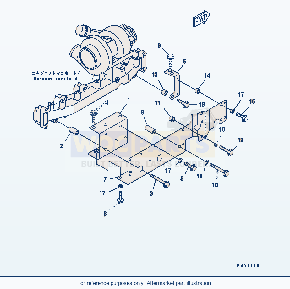 Komatsu WA320-3CS Heat Shield(#26200467-26207050) parts diagram