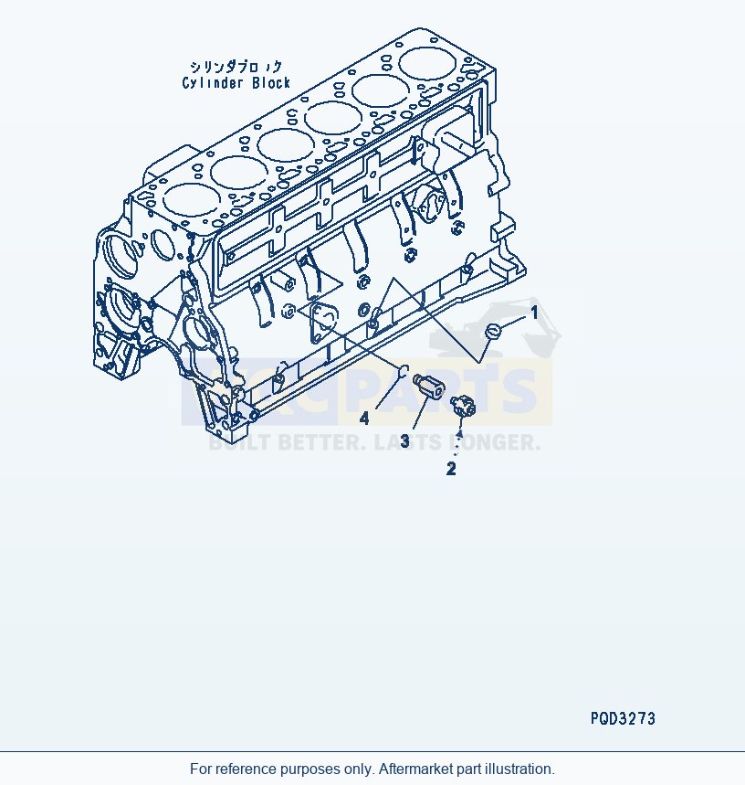 Komatsu WA320-3CS Oil Pressure Switch(#26223352-) parts diagram